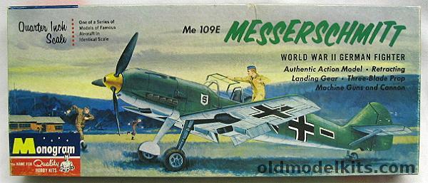 Monogram 1/48 Messerschmitt Me-109 E (Bf-109E) - Four Star Issue, PA74-98 plastic model kit
